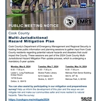 Cook County Hazard Mitigation Plan - Public Hearing