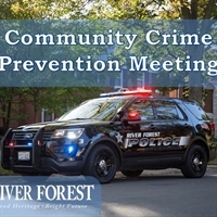 Community Crime Prevention Meeting – Wednesday, October 24