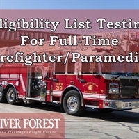 Eligibility List Testing For Full-Time Firefighter/Paramedics