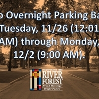 Holiday Parking, Garbage Pickup Postponements, & Village Hall Closures